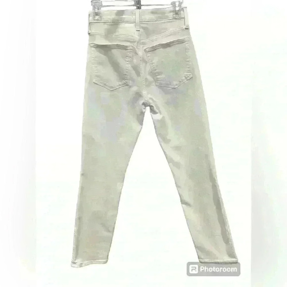 J.CREW Size 26 10" Vintage Straight Jean in White with Button Fly - Picture 2 of 5